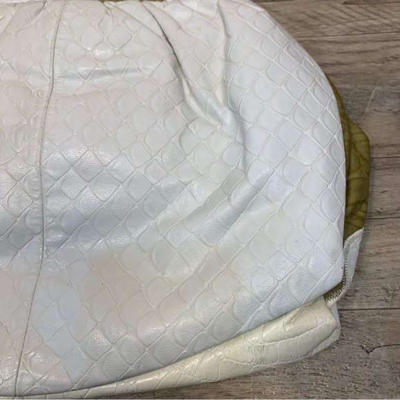 VTG Fifth Avenue Patchwork Mixed Media Large Shoulder Bag Made USA - Picture 4 of 12